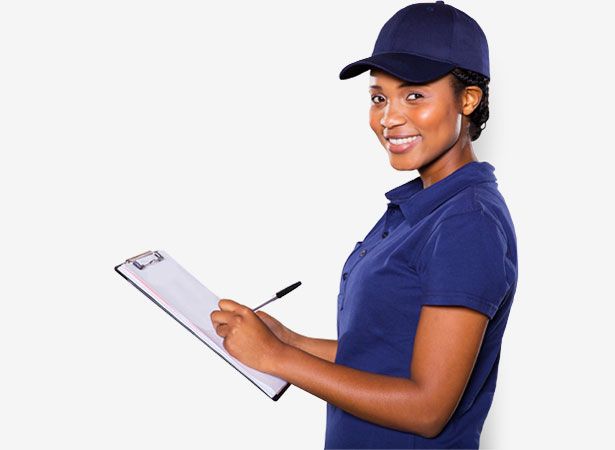 Lady doing occupational health and safety inspection