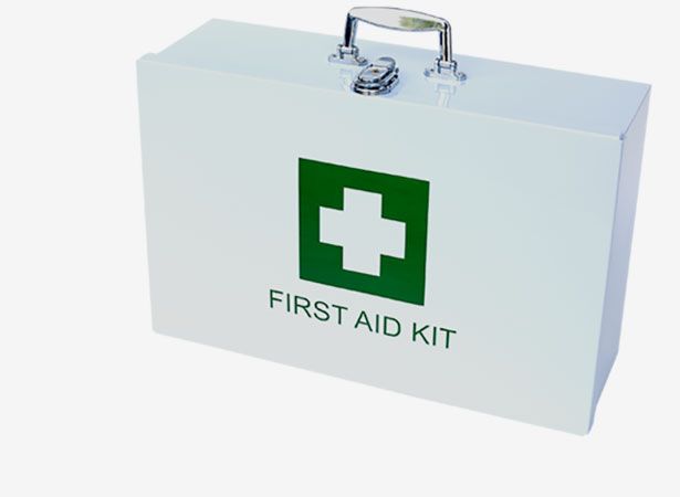 First aid kit with occupational health and safety contents